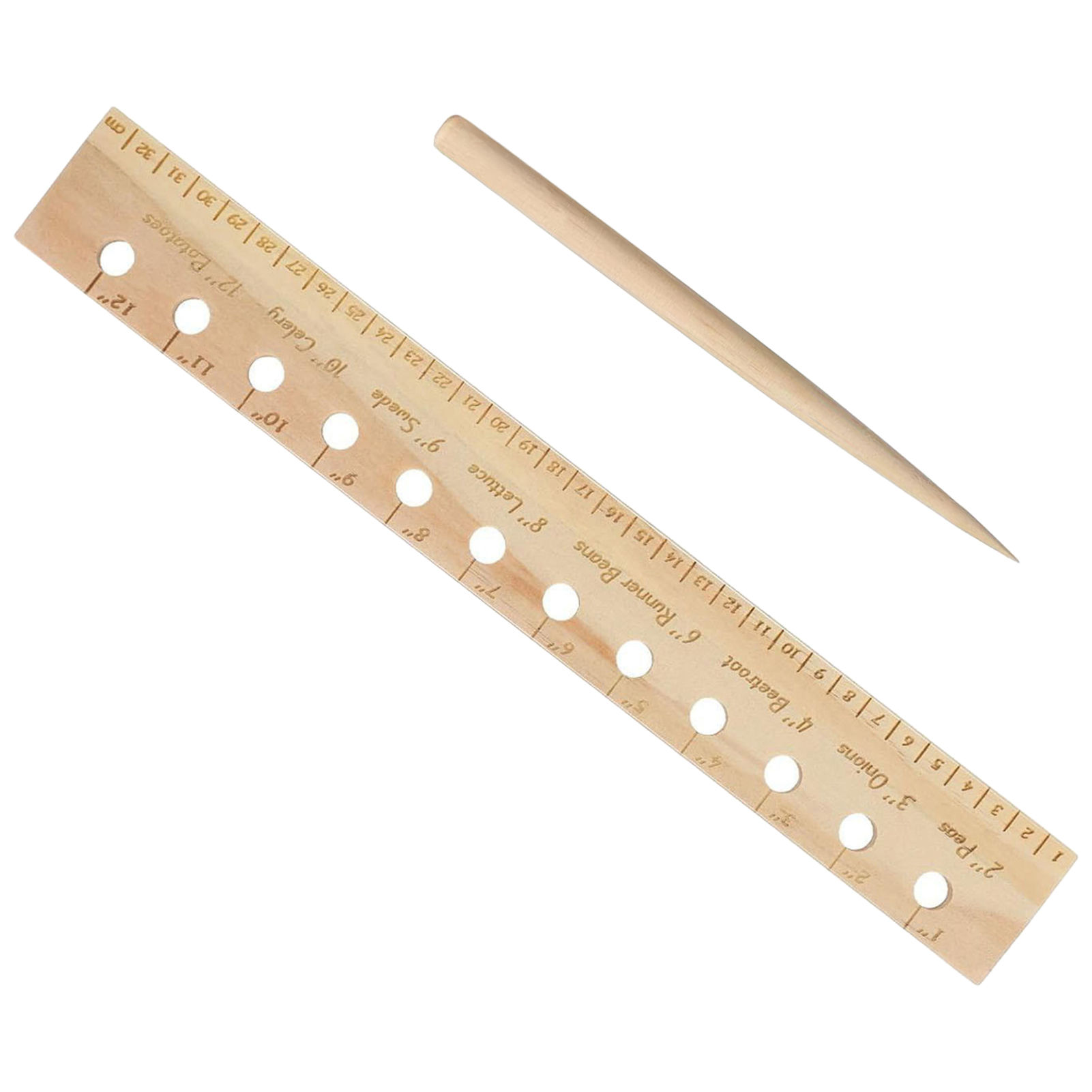 Regla de siembra de madera mac - Gardening Tools For Beginners reseña y precio