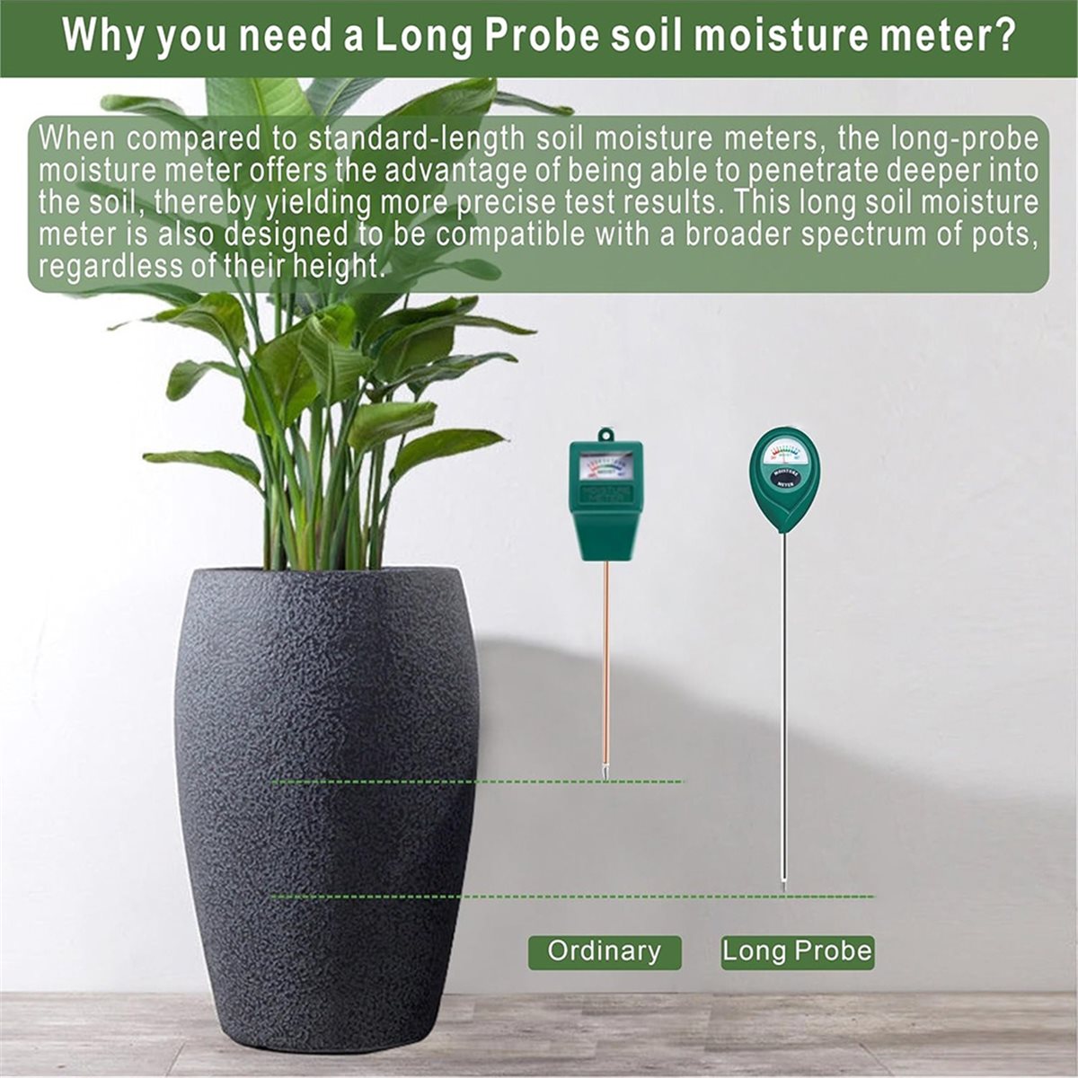 Medidor de Humedad del Suelo d - Moisture Meter Plant reseña y precio