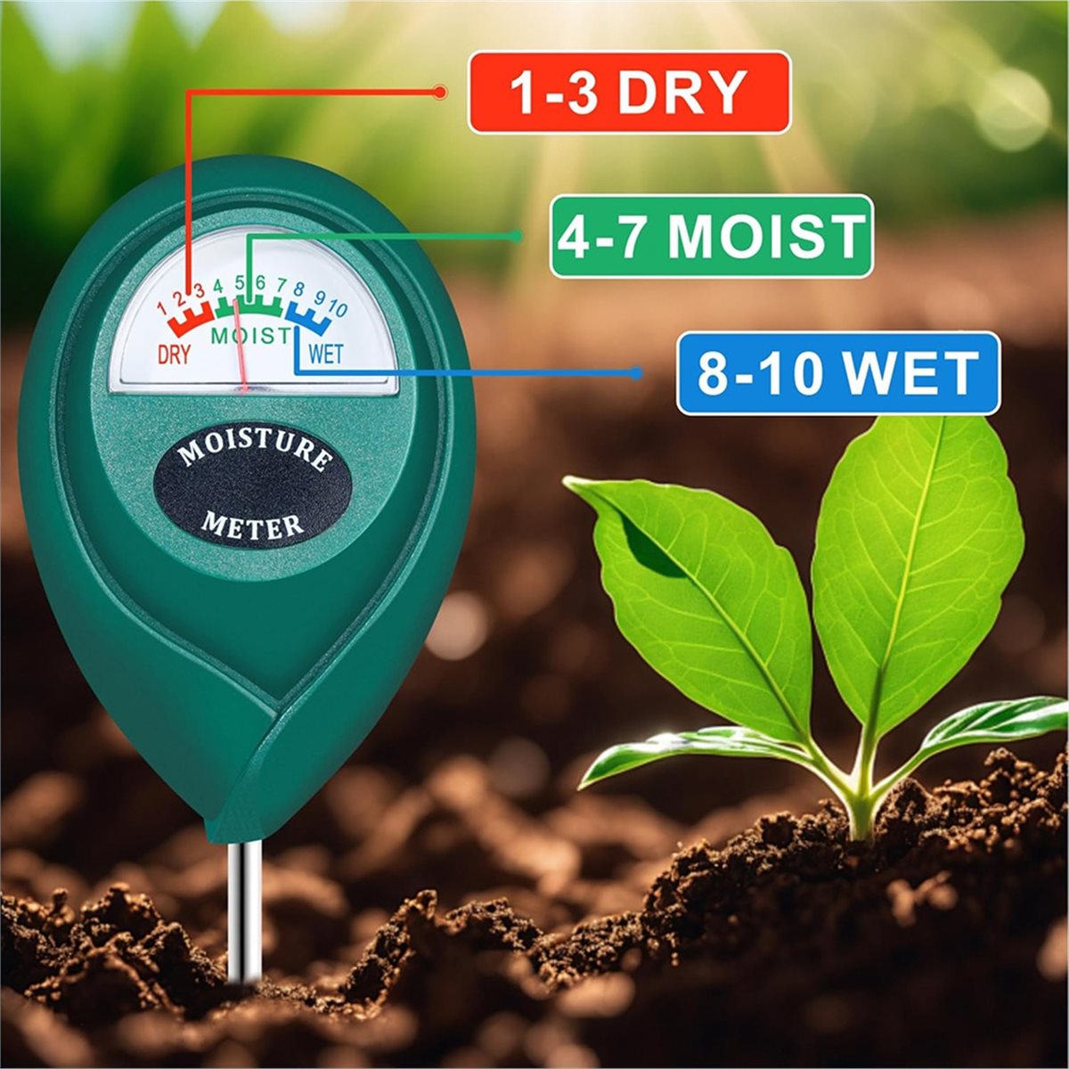 Medidor de Humedad del Suelo d - Moisture Meter Plant reseña y precio