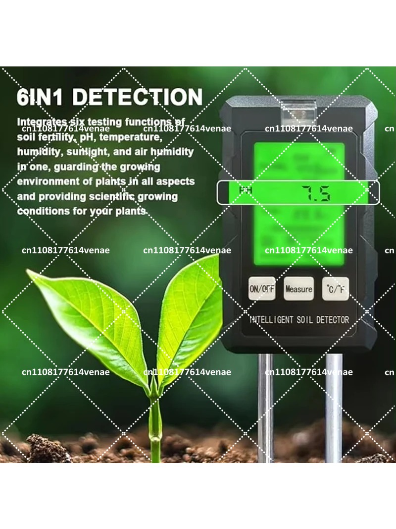 Kit de Prueba de Suelo 6 en 1, - Moisture Meter Plant reseña y precio
