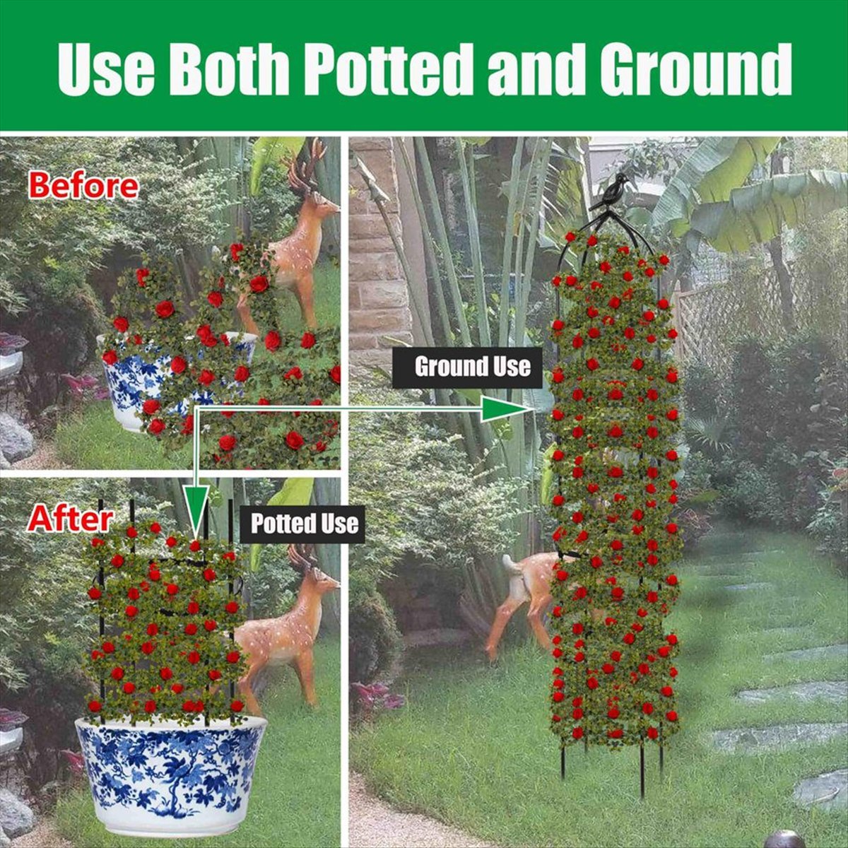 AT16 Obelisco para Plantas Tre - Gardening Tools B&M reseña y precio