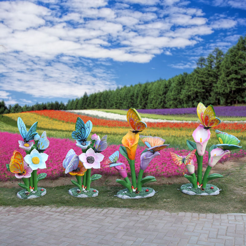 Escultura de flor de mariposa  - Gardening Tools Photo reseña y precio